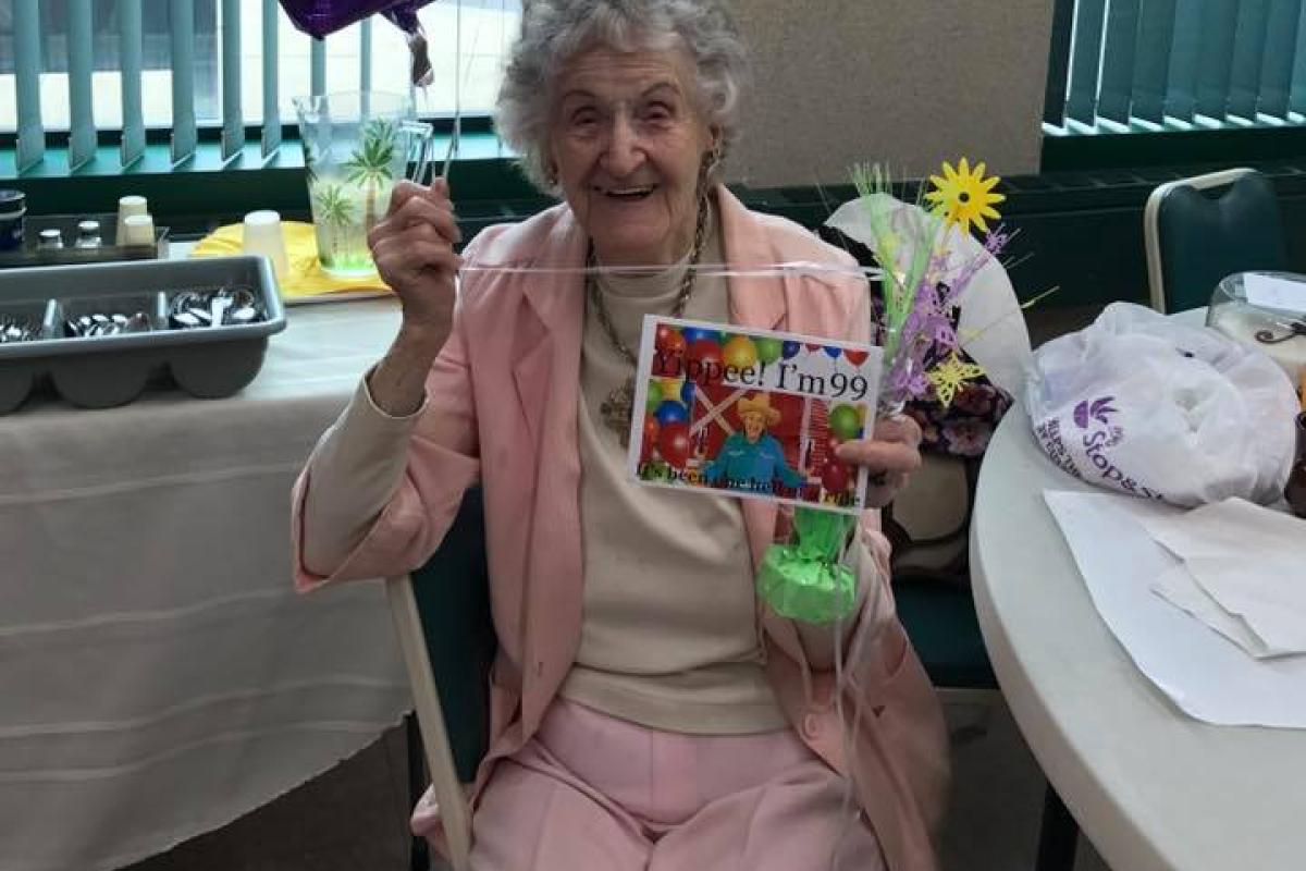 Mary is 99 years young