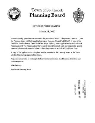 Public hearing Notice