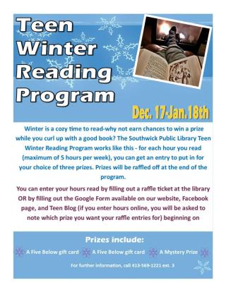 Winter Reading Poster