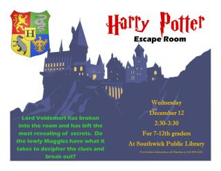 Harry Potter Escape Room Poster